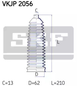 VKJP 2056 SKF - Пильовик привідного валу1